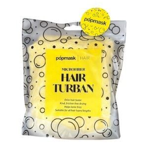 Yellow Microfiber Hair Turban